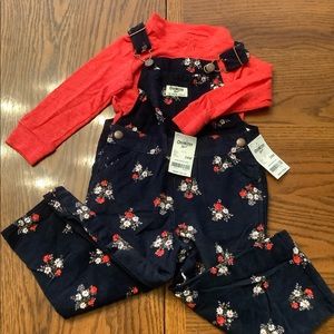 NWT Oshkosh overalls and onesie